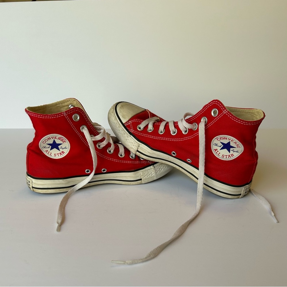 Converse Chuck Taylor All Star Red High Top Sneakers
